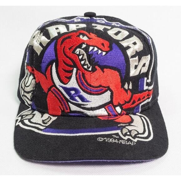 Vintage 1994 Toronto Raptors “The Game” Big Giant Logo Snapback Hat RARE - Picture 1 of 15